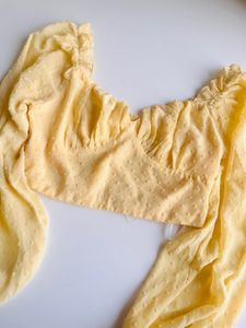 Yellow Crop Top
