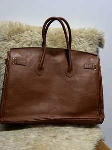Borse In Pelle Brown Leather Tote Bag