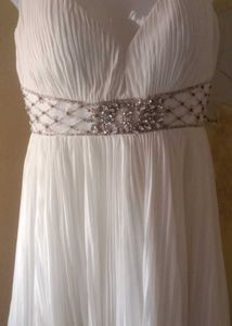 Elegant White Embellished Gown