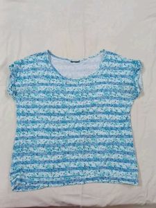 Striped Green And  Blue T-Shirt