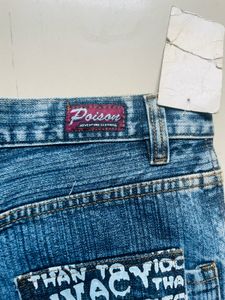 Poison Men Denim Blue  Bootcut Jeans