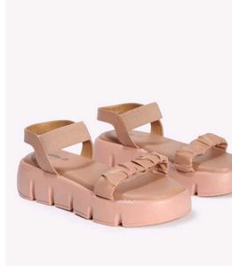 Nude Platform Heel Sandals