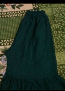 New Green Dress With Dupatta And Plazzo