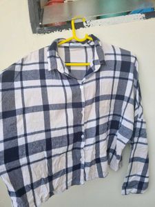 Plaid Button-Up Shirt