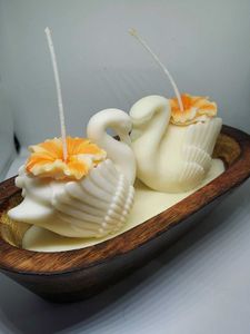 Swan Candle Set