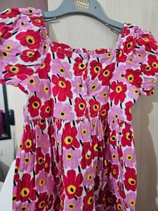 Floral Print Girls Dress 4-5 years
