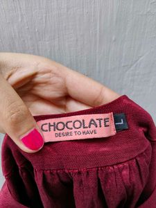 Burgundy Sleeveless Dress