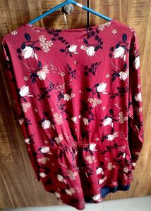 Floral COAT With TOP