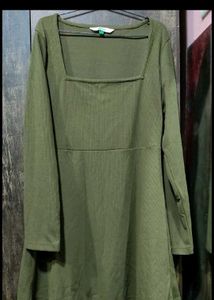 Mini Ribbed A-Line Dress