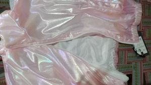 Western Women Holographic Fashion Crop Jacket