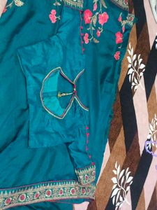 Thread Work Saree