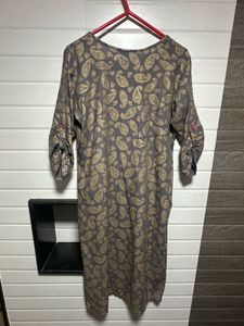 Avaasa Daily Wear Grey Kurta