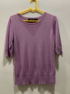 Cute Lilac Knit Top