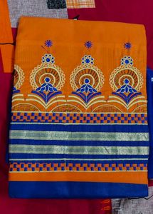 Unstiched Beautiful Orange Suit Set