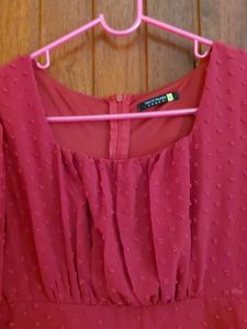 Tokyo Talkies Maroon Dress