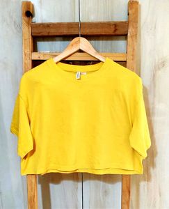 Cotton Yellow Top H&amp;M Size-42