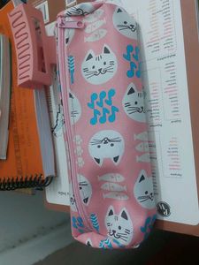 Cute Cat Print Pencil Pouch