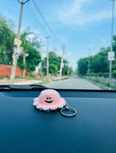 Cute Crochet Octopus Keychain