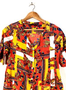 Multicolored Yellow Kurta (Women)