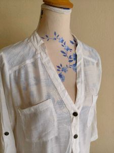 White Button-Down Shirt