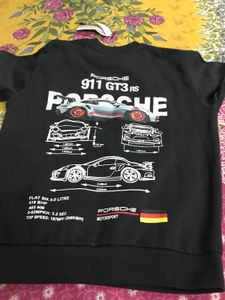 back printed black sweatshirt