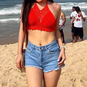 Orange Crochet Top