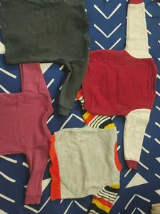 Woollen Sweater And Warmer Combo