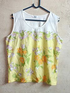 Ladies Summer Fashion Floral Top Multicolour
