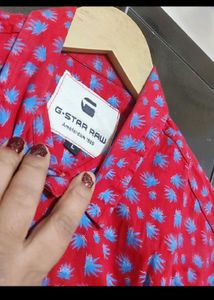 Red🔴 Half Sleeves Shirt For 38 Chest