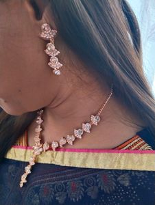 Rose Gold Plated Necklace Set