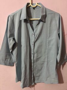 Blue Button-Down Shirt