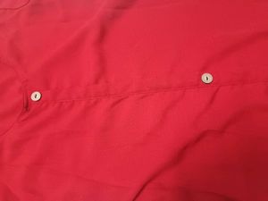 Red Button-Down Shirt