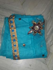 Elegant Turquoise Saree
