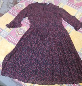 Latin Quarters Red Printed Dress