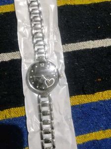 Women Stylish Watch Black And White