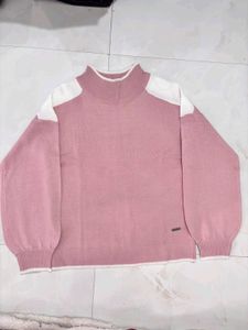Pink Turtleneck Sweater