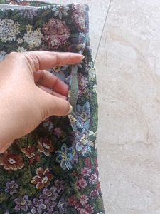 Zara Blossom Jacquard Print Mini Skirt