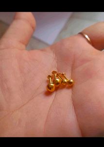 Two Pair Of Gold Earrings