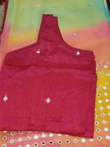 Embellished Saree With Stiched Blouse