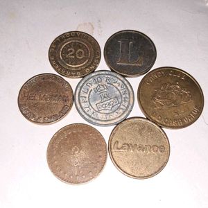 7 Rare Collectible Token Coins