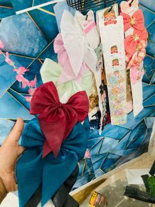 Colorful Bow Hair Clips