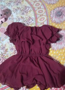 Off Shoulder Crop Top