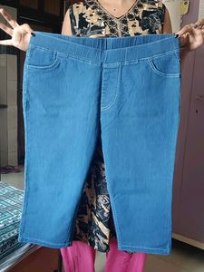 Blue Capri Pants
