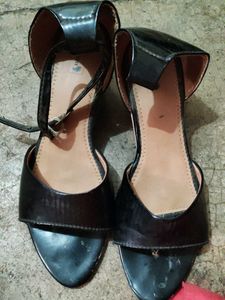 Black Ankle Strap Heels