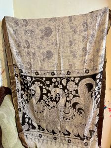 Jungle Printed Kalamkari Saree With Blouse
