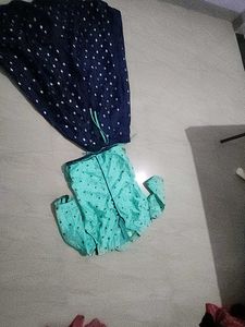 Teal Embroidered Blouse