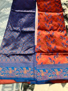 Dual-Tone Art Silk Saree