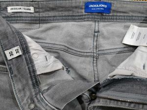 JACK&amp;JONES Grey Denim Jeans