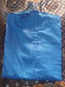 Striped Blue Casual Shirt