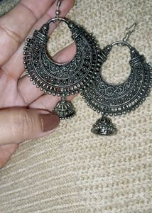 OxidisedJhumka Earrings